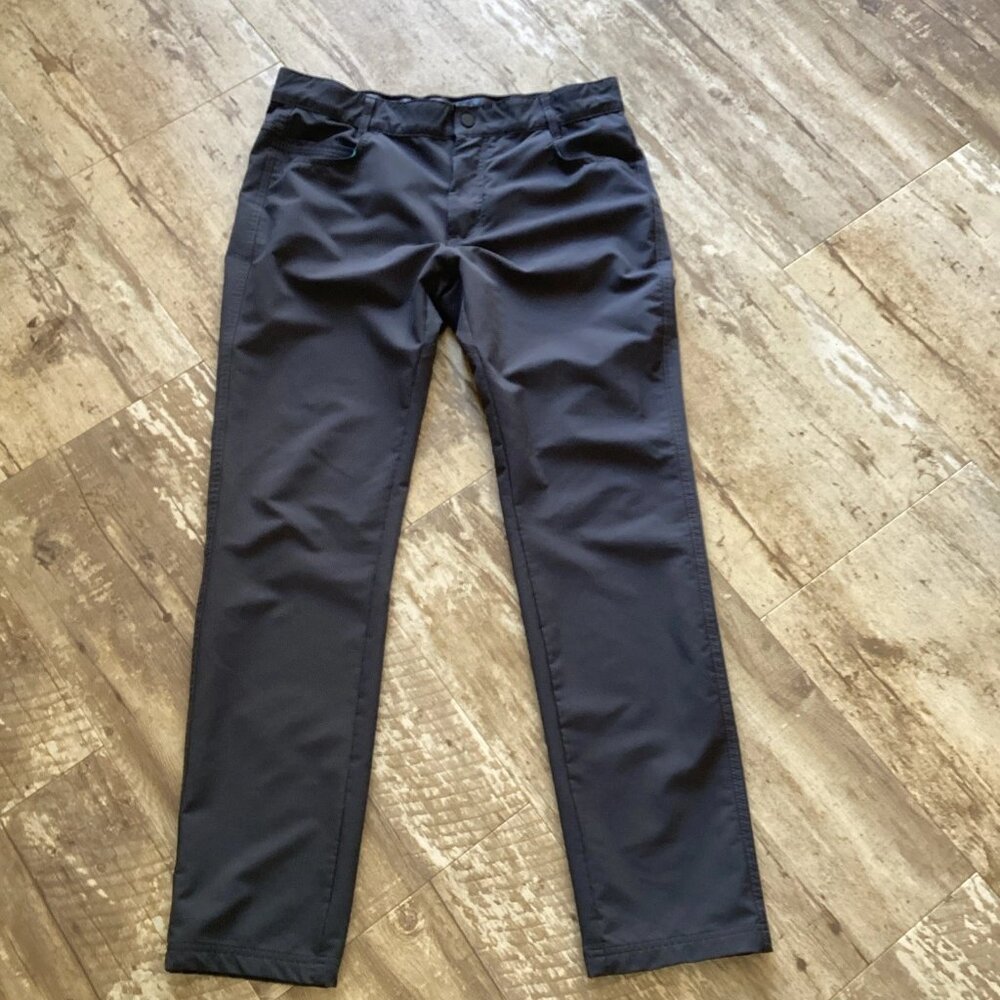 KYODAN GOLF UPF50 Lightweight Stretch Flat Front Dark Gray Pants Men’s 34